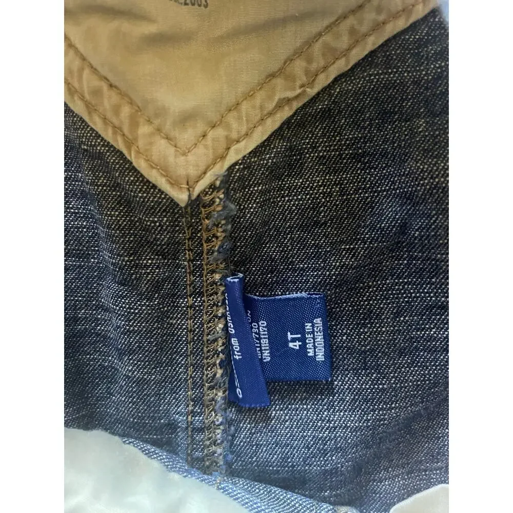 OshKosh B’gosh Blue Denim Overalls Dark Wash Size 4T